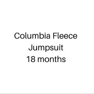 Columbia Fleece Jumpsuit 18 Months